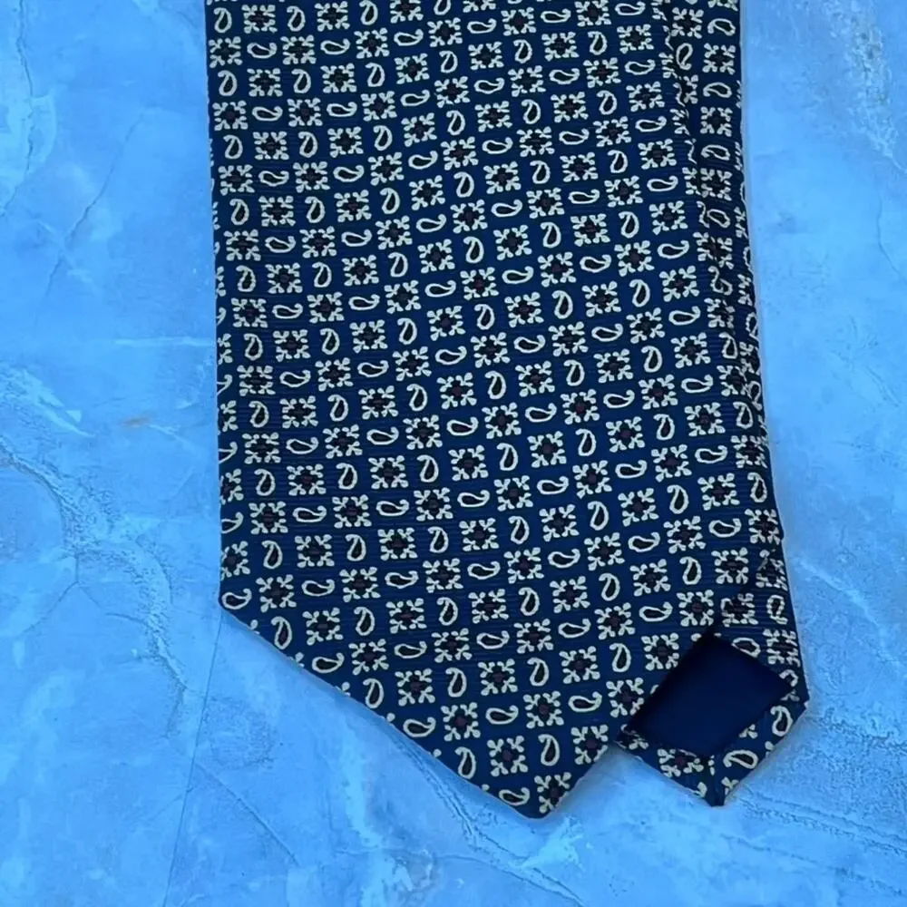 Brooks Brothers Makers Mens' All Silk Necktie Paisley Geometric